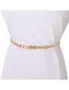 YouBella Jewellery Celebrity Inspired Adjustable Metal Plate Type Golden Kamarband Waist Belt for Women/Girls (Style 2)