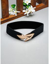 YouBella Jewellery Celebrity Inspired Adjustable Kamarband Waist Belt for Women/Girls (Black) (YB_Belt_87)