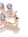 YouBella Jewellery Latest Stylish Crystal Unisex Deer Shape Brooch for Wedding/Party for Women/Girls/Men