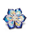 YouBella Jewellery for Women Stylish Celebrity Inspired Floral Brooch for Women/Men/Girls/Boys (Blue) (YB_Brooch_150)