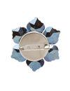 YouBella Jewellery for Women Stylish Celebrity Inspired Floral Brooch for Women/Men/Girls/Boys (Blue) (YB_Brooch_150)