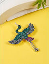 YouBella Jewellery for Women Stylish Celebrity Inspired Bird Shaped Brooch for Women/Men/Girls/Boys (Green) (YB_Brooch_153)