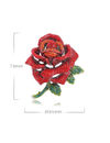 YouBella Jewellery for Women Stylish Celebrity Inspired Love Rose Shaped Brooch for Women/Men/Girls/Boys (Red) (YB_Brooch_155)