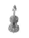 Best Valentine Gifts : YouBella  Collection Musical Guitar Brooch for Men and Women/Girls (Silver)