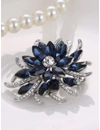 YouBella Stylish Fancy Party Wear Jewellery  Brooches for Girls (Blue) (YB_Brooch_72)