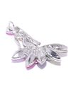 YouBella Valentine Collection Dancing Doll Jewellery Silver Plated and Cubic Zirconia Brooches for Women (Multi-colour) (YB_Brooch_73)