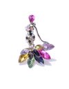 YouBella Valentine Collection Dancing Doll Jewellery Silver Plated and Cubic Zirconia Brooches for Women (Multi-colour) (YB_Brooch_73)