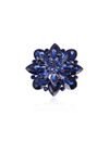 YouBella Jewellery Latest Stylish Crystal Unisex Big Size Brooch for Women/Girls/Men (Blue)