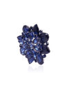 YouBella Jewellery Latest Stylish Crystal Unisex Big Size Brooch for Women/Girls/Men (Blue)