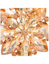 YouBella Jewellery Latest Stylish Crystal Unisex Big Size Brooch for Women/Girls/Men (Brown)