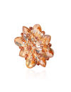 YouBella Jewellery Latest Stylish Crystal Unisex Big Size Brooch for Women/Girls/Men (Brown)