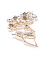 YouBella Stylish Latest Design Crystal Jewellery Gold Plated Brooches for Women (Golden) (YB_Brooch_79)