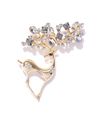 YouBella Stylish Latest Design Crystal Jewellery Gold Plated Brooches for Women (Golden) (YB_Brooch_79)