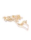 YouBella Stylish Latest Design Crystal Jewellery Gold Plated Brooches for Women (Golden) (YB_Brooch_79)