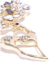 YouBella Stylish Latest Design Crystal Jewellery Gold Plated Brooches for Women (Golden) (YB_Brooch_79)