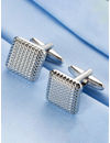 YouBella Jewellery Valentine Gifts for Men Latest Stylish Silver Plated Formal Cuff Links Cufflinks Set for Men