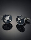 YouBella Jewellery World Map Blue Cufflink for Men and Boys, Gifts for Men and Boys