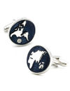 YouBella Jewellery World Map Blue Cufflink for Men and Boys, Gifts for Men and Boys