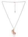YouBella Rose Gold-Toned Potli-Shaped Pendant with Chain