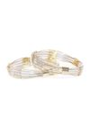 YouBella Set of 2 Gold-Toned Stone-Studded Bangles