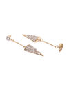 YouBella Off-White Gold-Plated Stone-Studded Triangular Drop Earrings