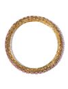 YouBella Set of 4 Pink  Gold-Toned Stone-Studded Bangles