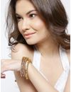 YouBella Set of 4 Gold-Toned Stone-Studded Bangles