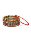 YouBella Set of 12 Multicoloured Textured Bangles