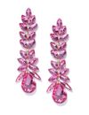 YouBella Pink Gold-Plated Contemporary Drop Earrings