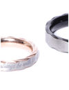 YouBella Silver-Toned Stone-Studded Couple Ring Set