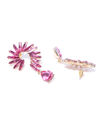 YouBella Pink Gold-Plated Spiked Drop Earrings