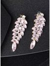 YouBella Pink Gold-Plated Stone-Studded Drop Earrings