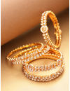 YouBella Set of 6 Gold-Plated Stone-Studded Bangles