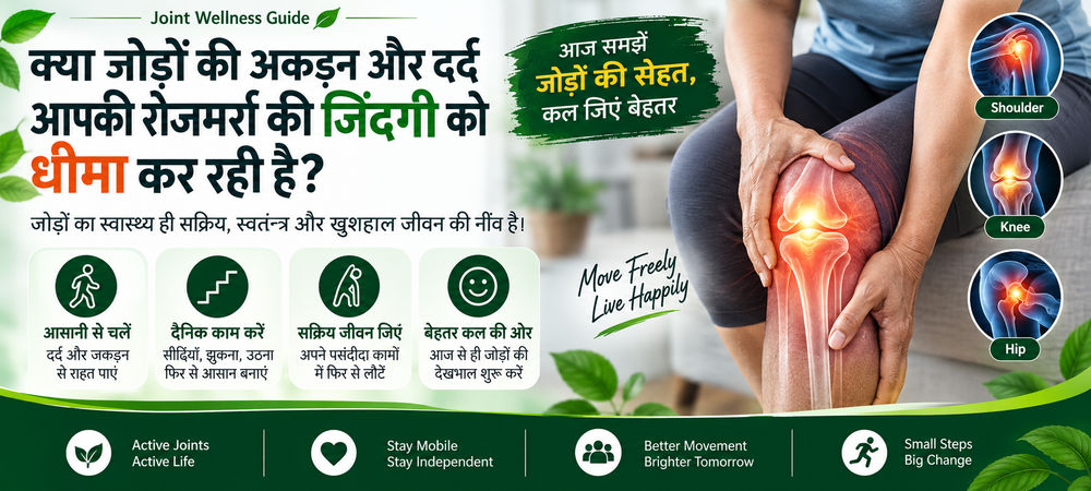 Joint Wellness Guide: कारण, संकेत, Daily Care और Ayurvedic Wellness Support | Asthi Amrit Veda
