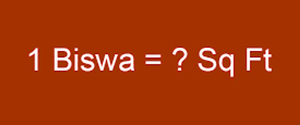 Biswa to Square Feet