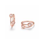 Beaded Radiance Two-Tone open Ring