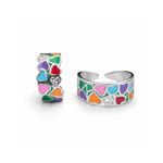 Heart Enamel Band Ring