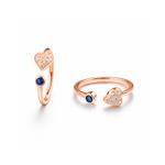 Heartz Charm Open Ring