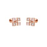 Square shape petal studs