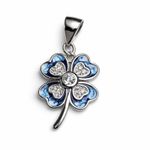 The Azure Lucky Clover Pendant