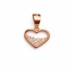 The Crystal-Fill Radiant 2 Heart Pendant
