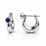 The Midnight Blue Sapphire Stud Bali