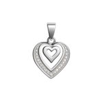 The Nested Hearts Pavé Pendant
