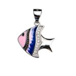 The Tropical Reef Enamel Fish Pendant