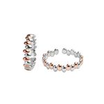 Up n down Rose white Ring