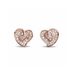 V N PETAL ROSE STUDS EAARINGS
