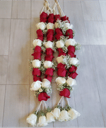 Red n White Flower Jaimala