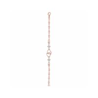 Eternal Love Interlocking Heart Bracelet in Rose Gold