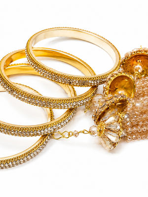 Noor Tassel Bangles (Pack of 4)