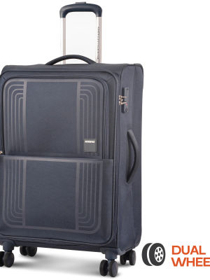 American Tourister Bern+ Soft Luggage Black 60 Cm